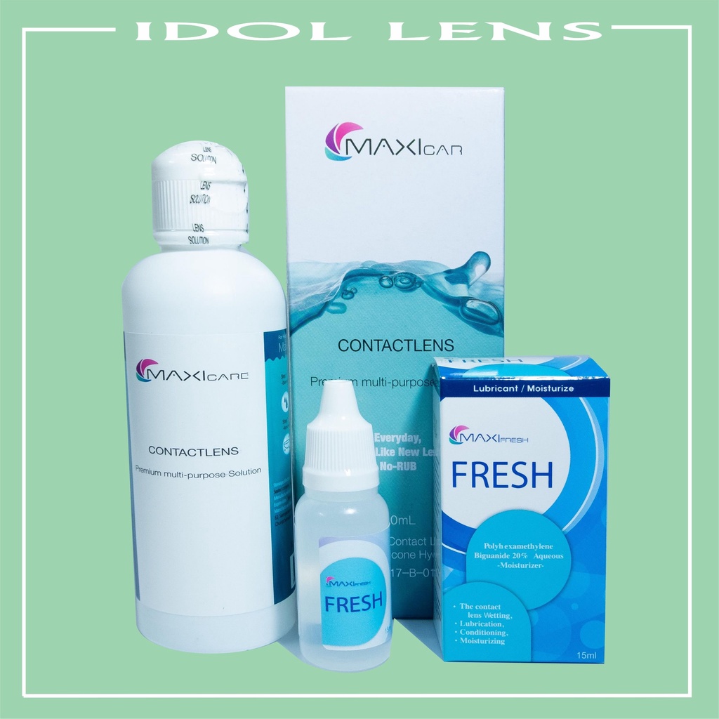 COMBO dung dịch NHỎ MẮT & NƯỚC NGÂM kính áp tròng/ lens OTHOR-K thương hiệu MAXI