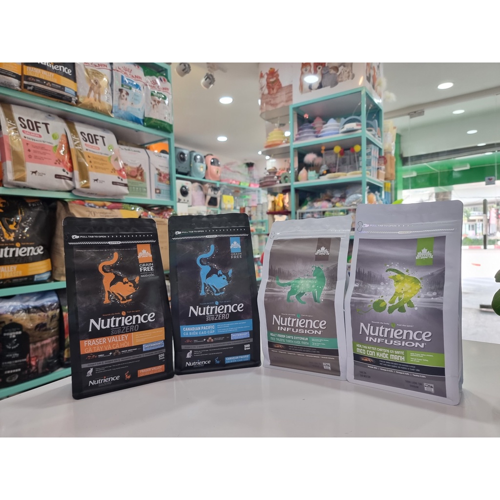 Hạt SubZero Nutrience cao cấp cho Mèo con & Mèo lớn mọi độ tuổi không tinh bột 500G