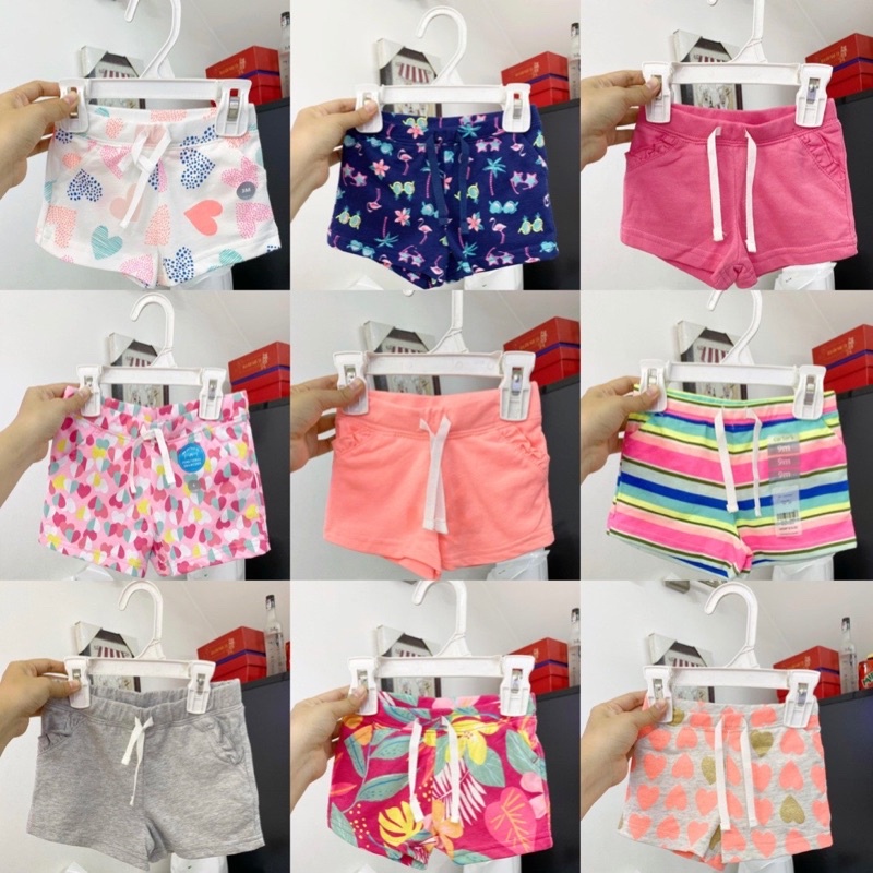 Quần short da cá CARTERS bé gái Cambodia xuất dư xịn