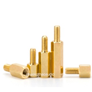 10 chiếc Cọc Đồng M3, trụ đồng M3 Đực cái (đơn giá = 10 chiếc)