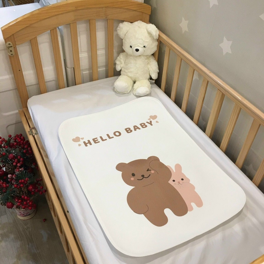 Tấm lót chống thấm 4D cho bé sơ sinh - Tấm lót thay bỉm 50*70CM