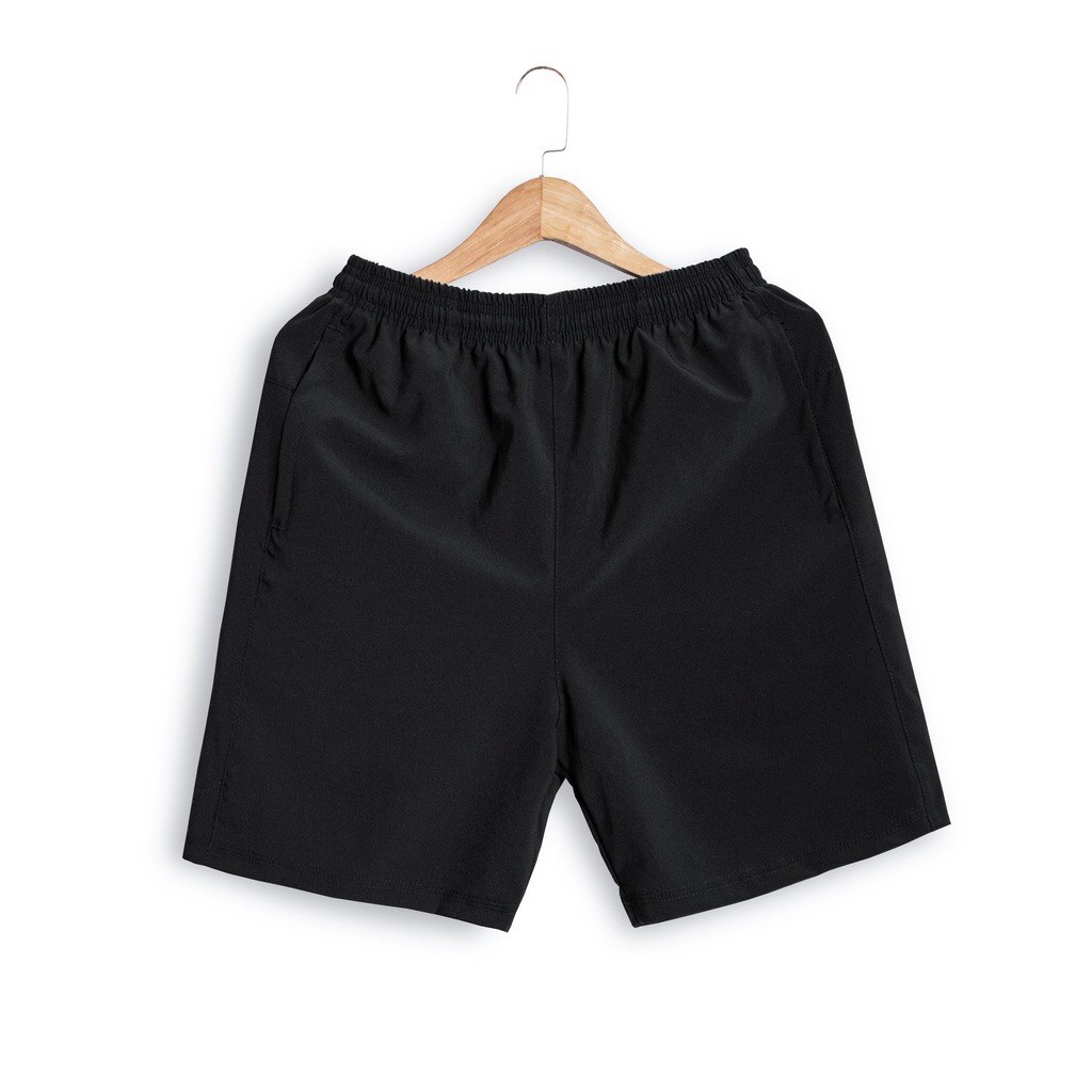 Combo Áo Quần GustGo Nam Basic Trơn Co Giãn Thoải Mái Full Size Màu Đen