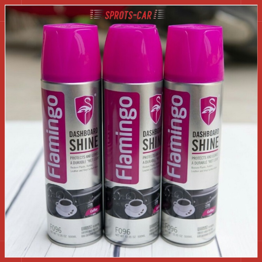 Xịt Dưỡng Bóng Da Và Đồ Nội Thất Oto FLAMINGO F096 - Hương Cà Phê