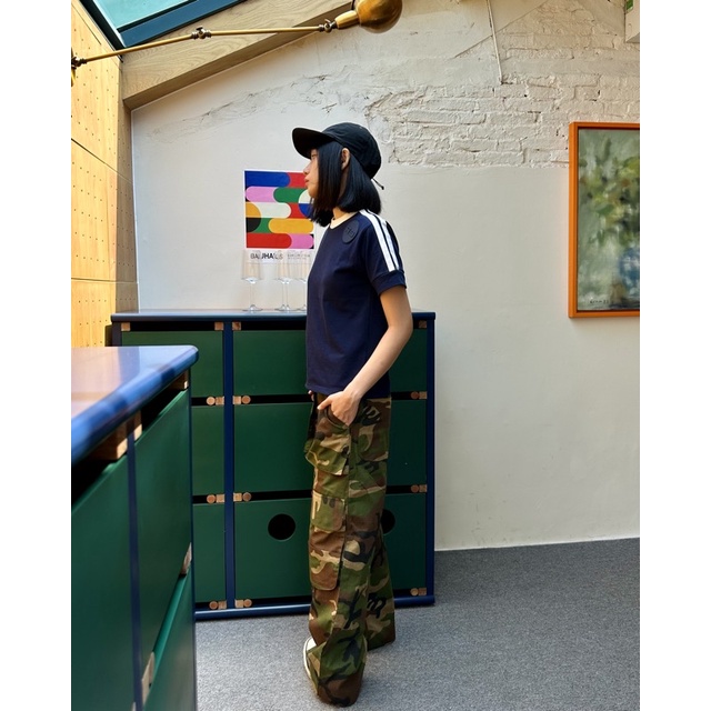 Áo thun xanh đen Ross Studio tay ngắn chất liệu cotton - T-SHIRT DARK BLUE - ROSS STUDIO | BigBuy360 - bigbuy360.vn