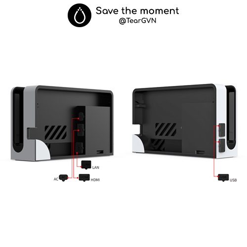 Bộ chắn bụi toàn diện (DOBE) cho Switch Oled / Switch v1,2