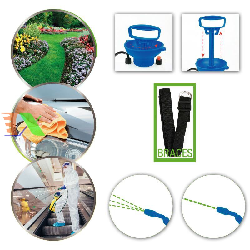 Bình phun thuốc sâu 10 lit KXF-P10B, Bình xịt tưới phun sương, Phun thuốc muỗi, Mối