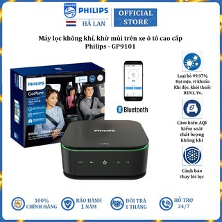 Máy lọc không khí, khử mùi trên xe ô tô cao cấp thương hiệu Philips GP9101 - Hàng Nhập Khẩu Chính Hãng