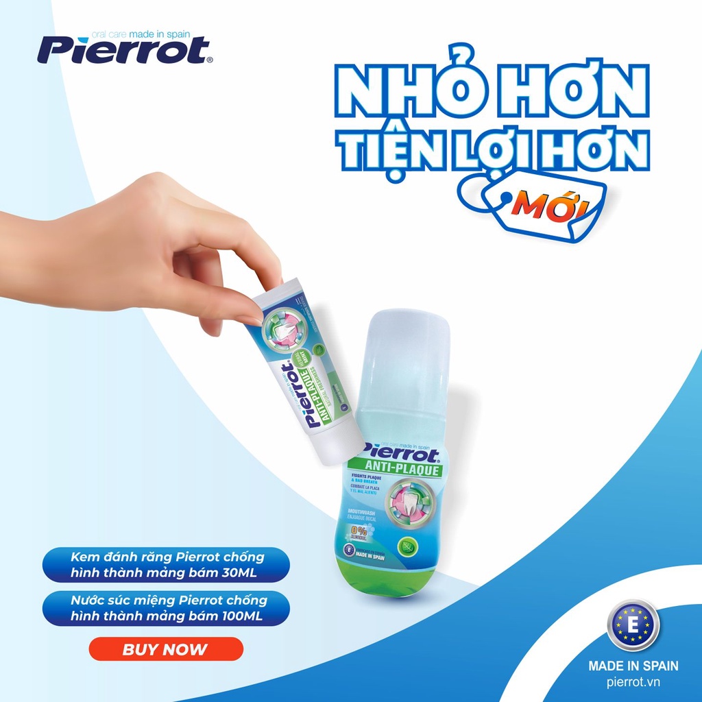 Kem Đánh Răng Chống Hình Thành Mảng Bám PIERROT 30ML