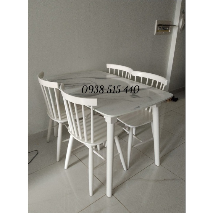 Trọn bộ bàn ăn 4 ghế gỗ cao cấp, hiện đại giá tốt cho gia đình, quán ăn, nhà hàng
