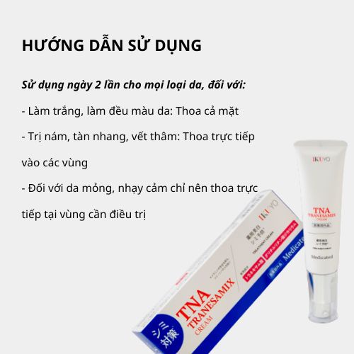 Kem giảm Nám tàn nhang TNA Tranesamix 2%