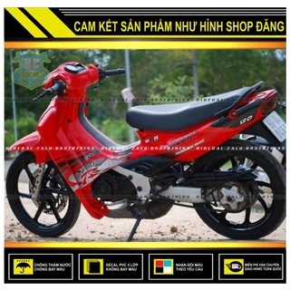 Tem rời satria 2000 phối dán xe đỏ