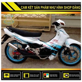 Tem rời satria 2000 phối trắng xanh