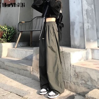 Quần ống rộng Lưng Cao Phong Cách Retro Thời Trang Cho Nữ