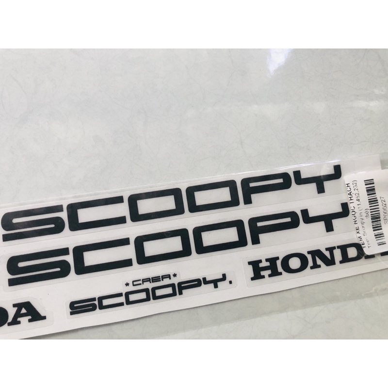 Tem Scoopy Decal in
