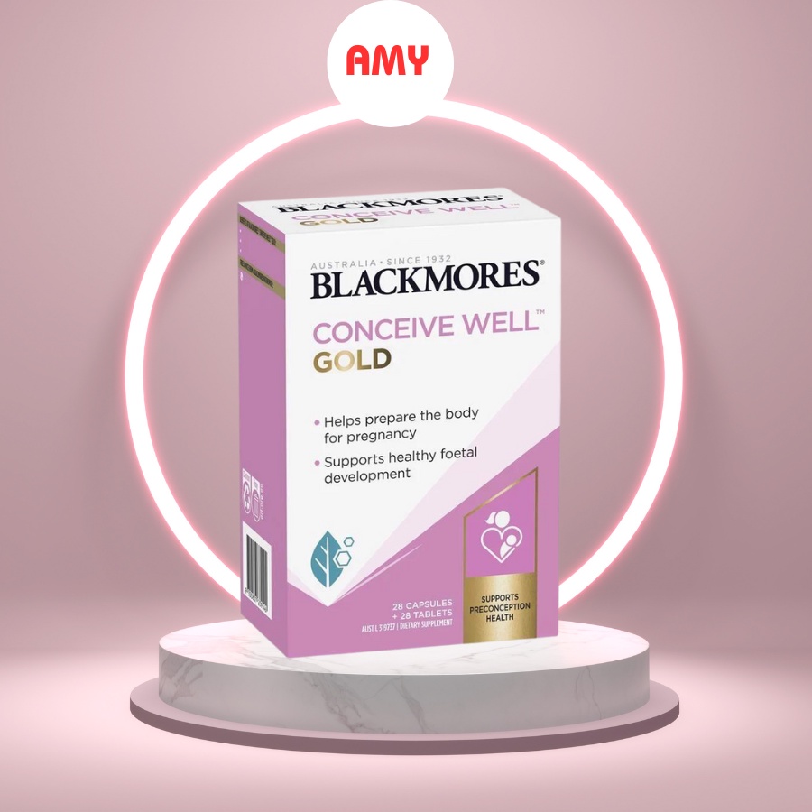 Viên uống tăng khả năng thu thai và Bổ Trứng Blackmores Conceive Well Gold 56 viên của Úc