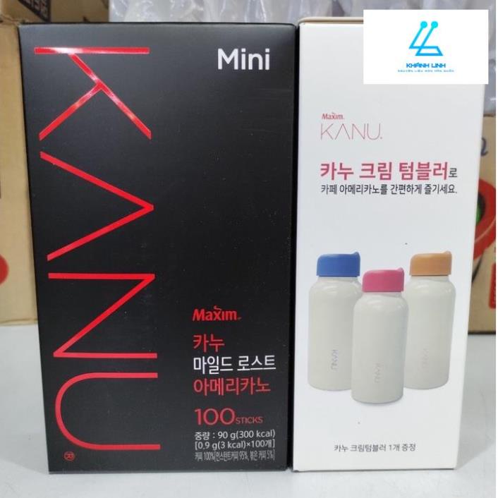 ( có quà tặng kèm) Cà phê KANU dark roast, mild roast 100 gói - 카누 커피