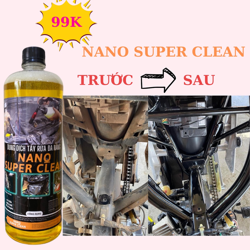 Dung Dịch Vệ Sinh Nhông Sên Đĩa Siêu Sạch Nano Super Clean (Tương tự M