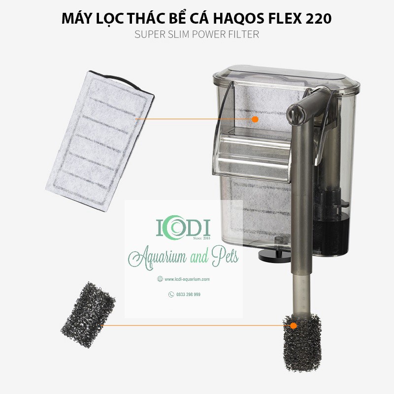 Lọc Thác Bể Cá HAQOS Flex 220 Flex 320 Flex 420