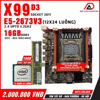 Combo main x99 d3 - cpu xeon e5-2673v3 - 16gb ecc ddr3 bus 1600
