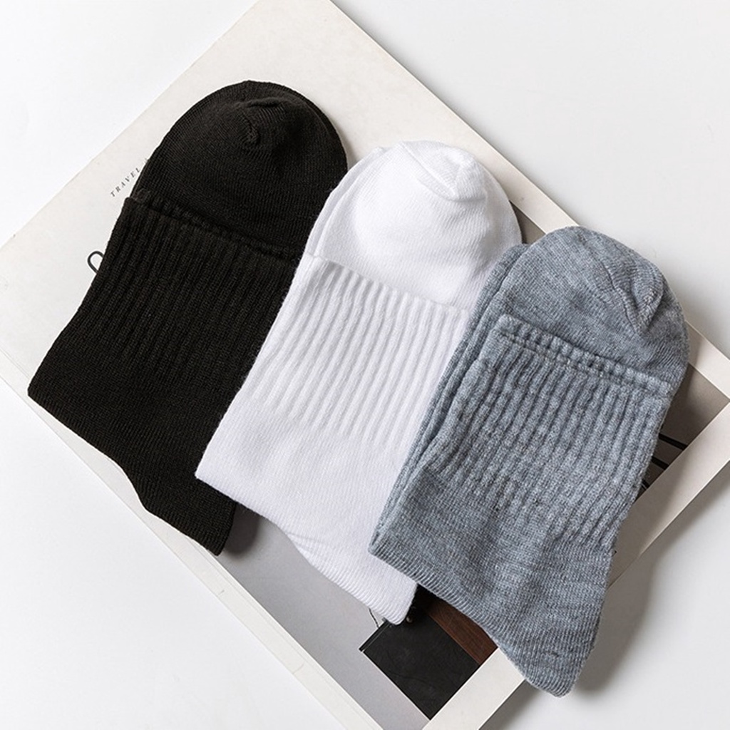 Tất vớ cổ trung vừa Trơn set 5 đôi thời trang unisex nam nữ TNL Store