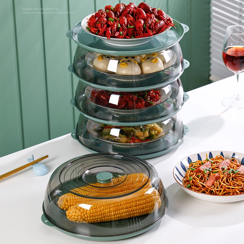 Lồng Bàn Đậy Thức Ăn Trong Suốt Cách Nhiệt Chống Bụi Tiện Dụng Cho Gia Đình / Dã