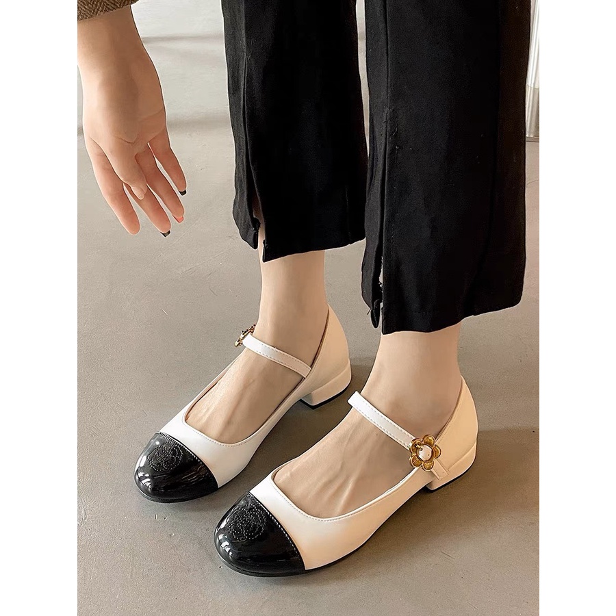 Giày búp bê hoa trà 866