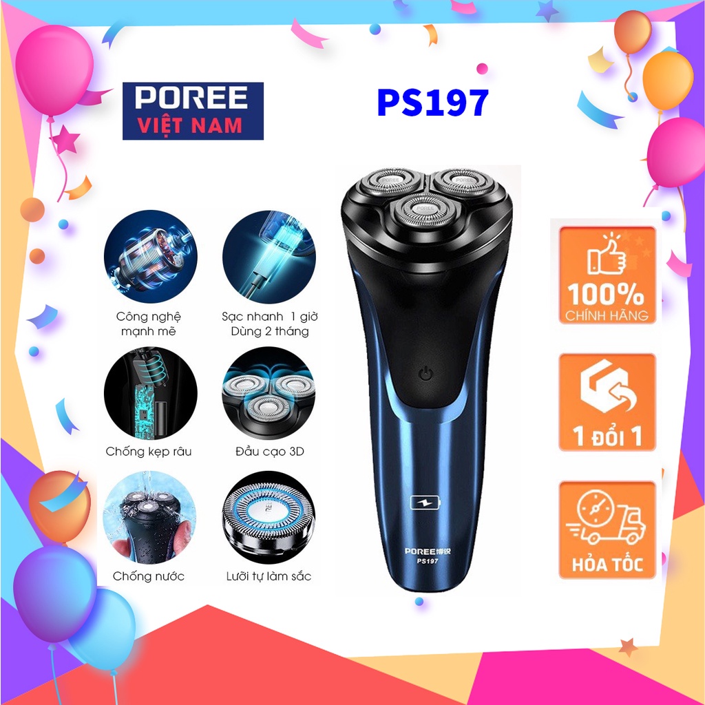 Máy cạo râu PREE PS197 chống nước