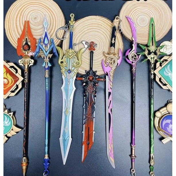( Nhựa PU dài 1 mét ) Đạo cụ Cosplay mô hình vũ khí Genshin Impact 17 mẫu siêu lớn