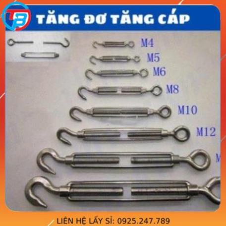 Tăng đơ dây cáp, tăng cáp phi 6 dùng để tăng đơ dây cáp tăng độ căng dây - Cáp Thép Thái Bình