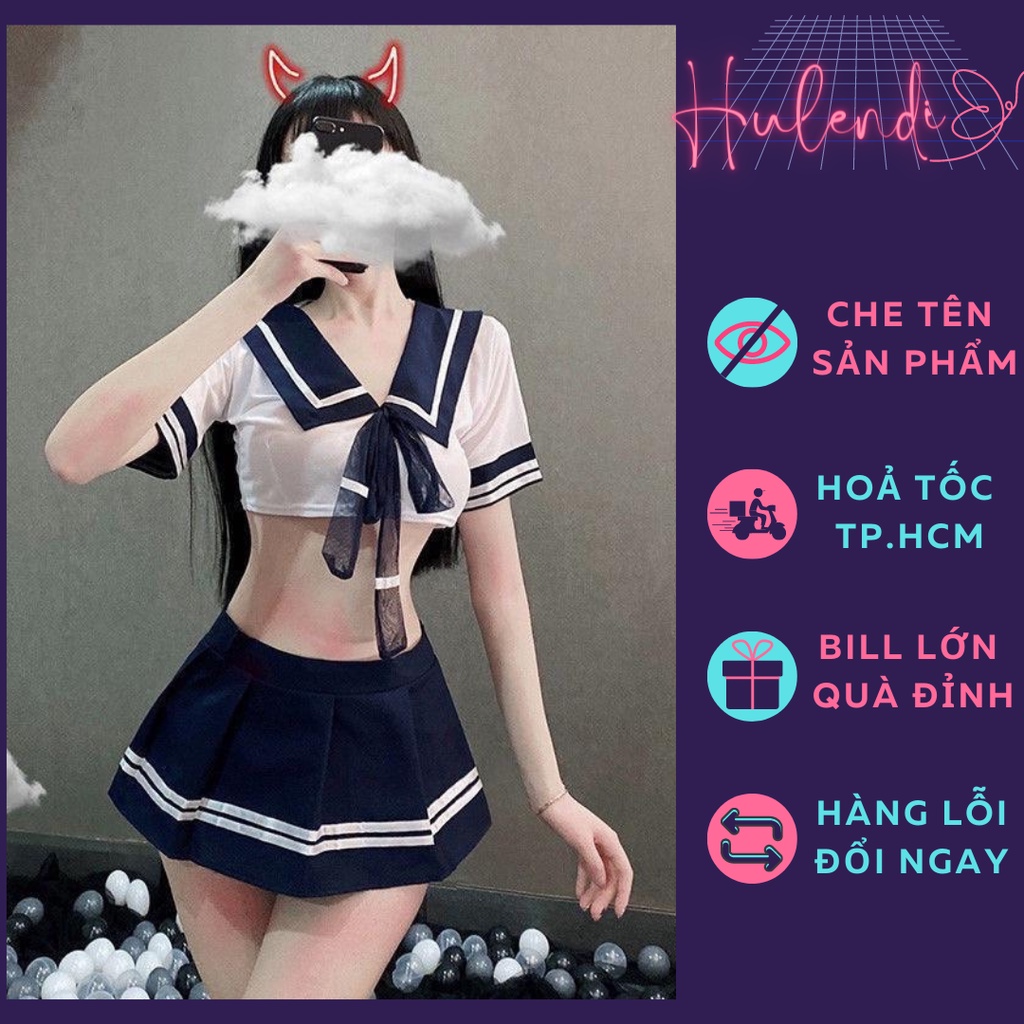 A29 Bộ Đồ Ngủ Hoá Trang Cosplay Đồng Phục Học Sinh Sexy Siêu Ngắn, Đồ Ngủ Gợi Cảm Quyến Rũ