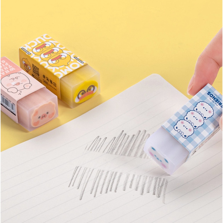 Gôm bút chì tẩy bút chì Maihe có nhiều hình dáng màu sắc đáng yêu cute 12x23x50mm