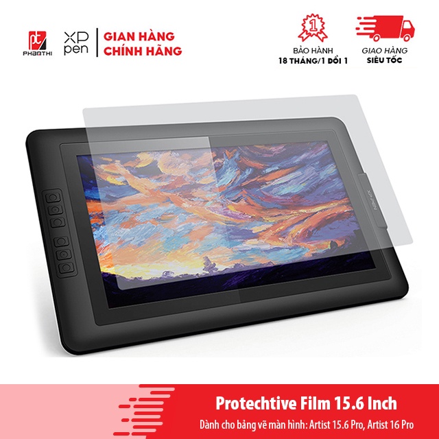 Miếng Dán Bảo Vệ Màn Hình Protective Film 15.6inch Chính Hãng Cho Bảng Vẽ XP-Pen Artist 15.6 Pro, 16 Pro