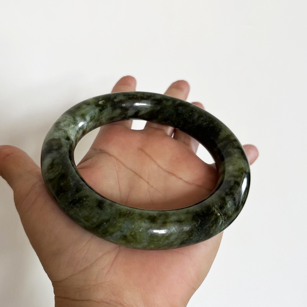 Vòng tay nam đá thật nguyên khối cho nam bản tròn to nam tính (nhiều size)