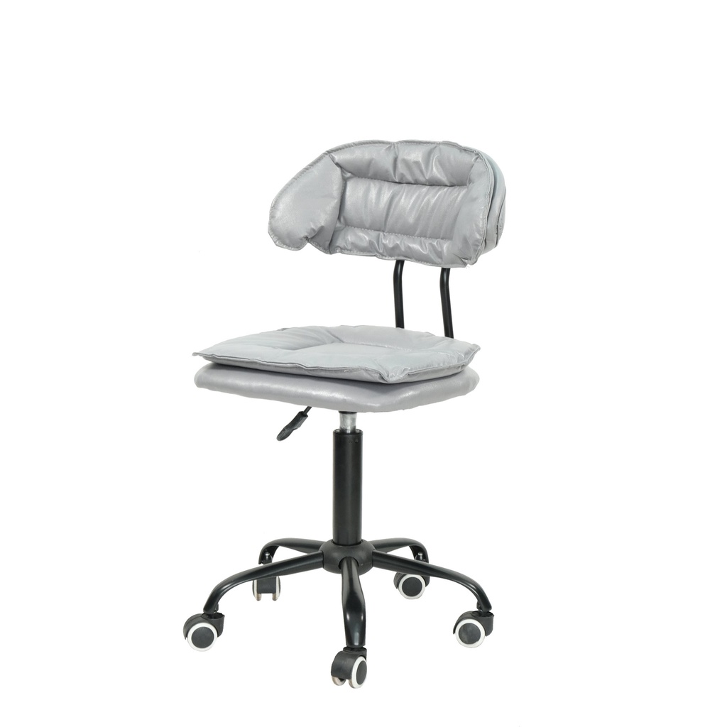 Ghế Chân Xoay Trang Điểm, Học Tập, Làm Việc, Nail, Spa, Quyầy Lễ Tân Mẫu Mới Hiện Đại Bọc Simili Jb-675x Khung Đen
