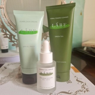 Combo 3 sản phẩm dưỡng da ban ngày gồm kem chống nắng + serum b5 + sữa rữa mặt