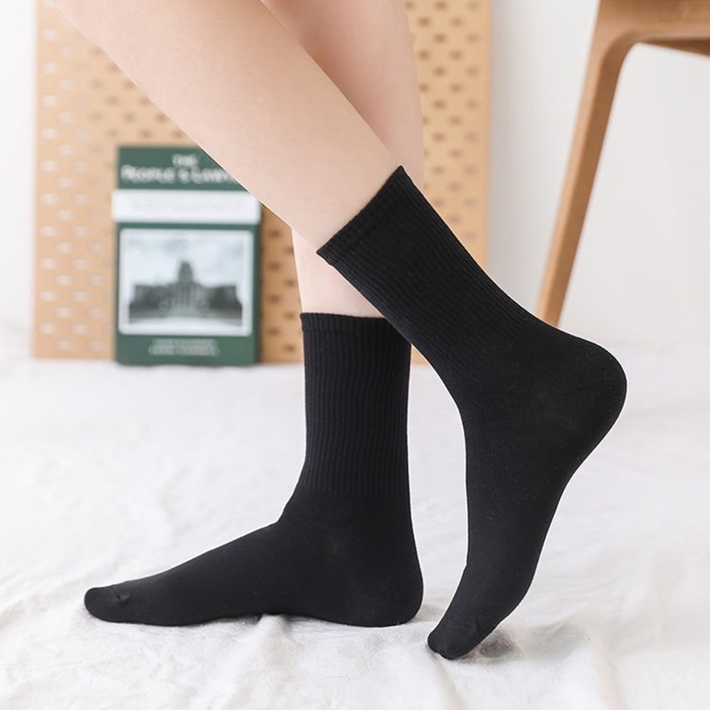 Tất vớ tổng hợp Trơn set 5 đôi thời trang unisex nam nữ TNL Store