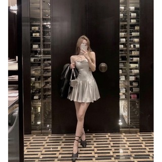 [FREESHIP ] VÁY DÂY LỤA SILVER CAO CẤP SEXY HOTTREND 2023