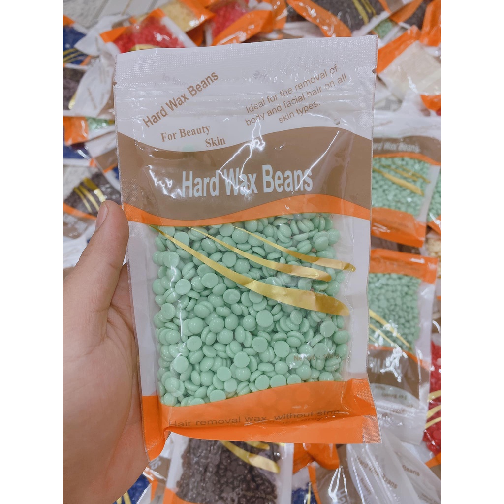 100g SÁP WAX LÔNG NÓNG HẠT ĐẬU HARD WAX BEAN Giao màu ngẫu nhiên