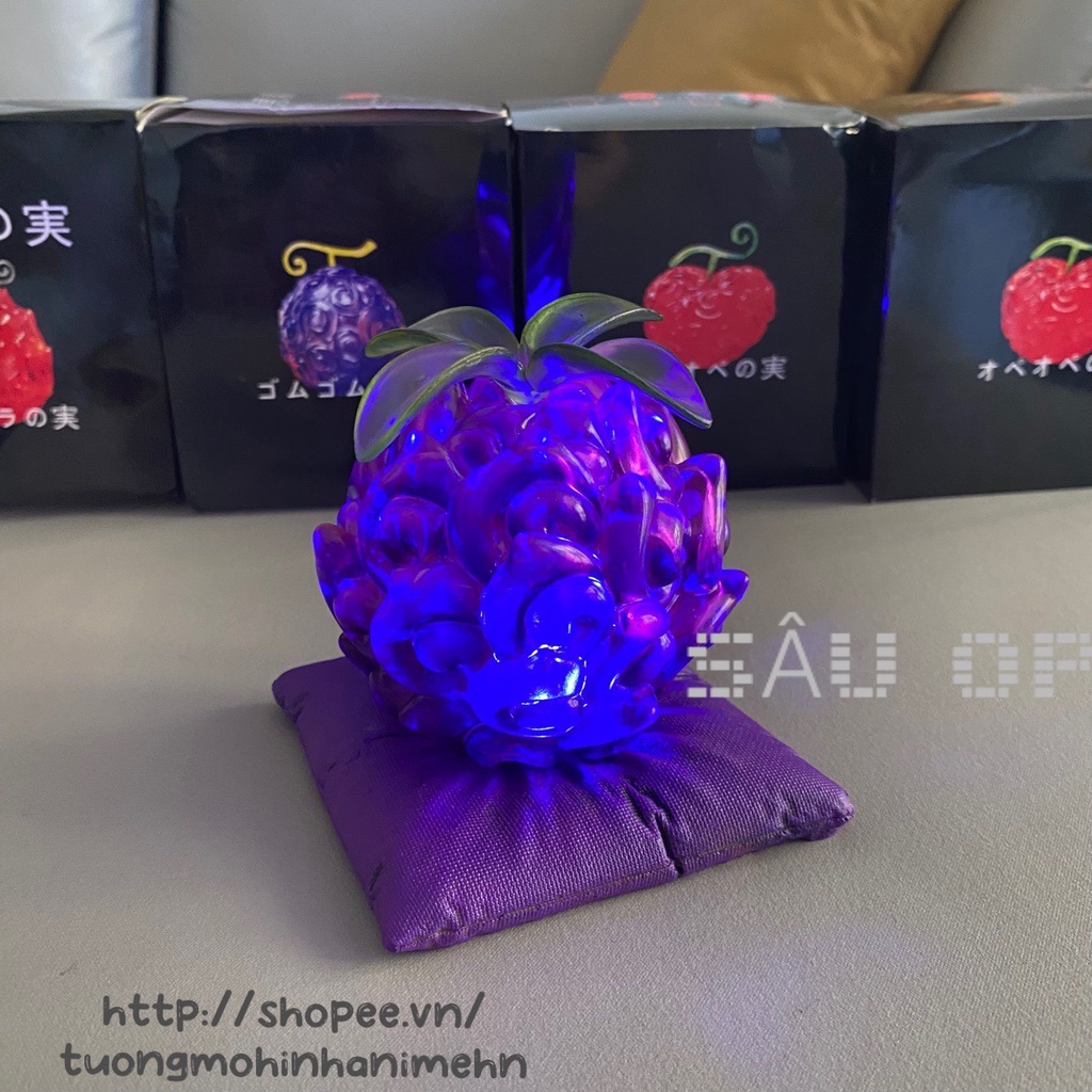 Mô hình One Piece combo 4 trái ác quỷ có led phát sáng anime