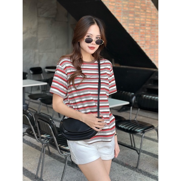 Áo thun - 7911 - kẻ ngang