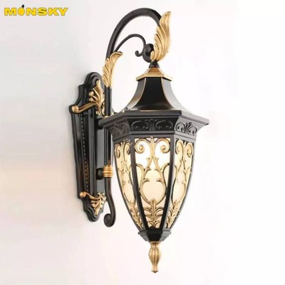 Đèn tường MONSKY LINSE B273 phong cách cổ điển trang trí nội, ngoại thất sang trọng - tặng kèm LED.