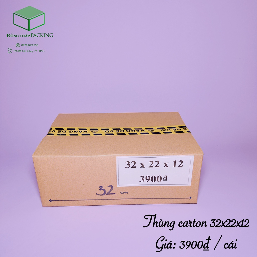 COMBO 25 HỘP CARTON 32x22x12 cm