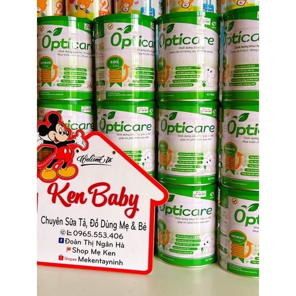 Sữa OPTICARE đủ số Infant/ Pedia/ GrowIQ 380g, 850g