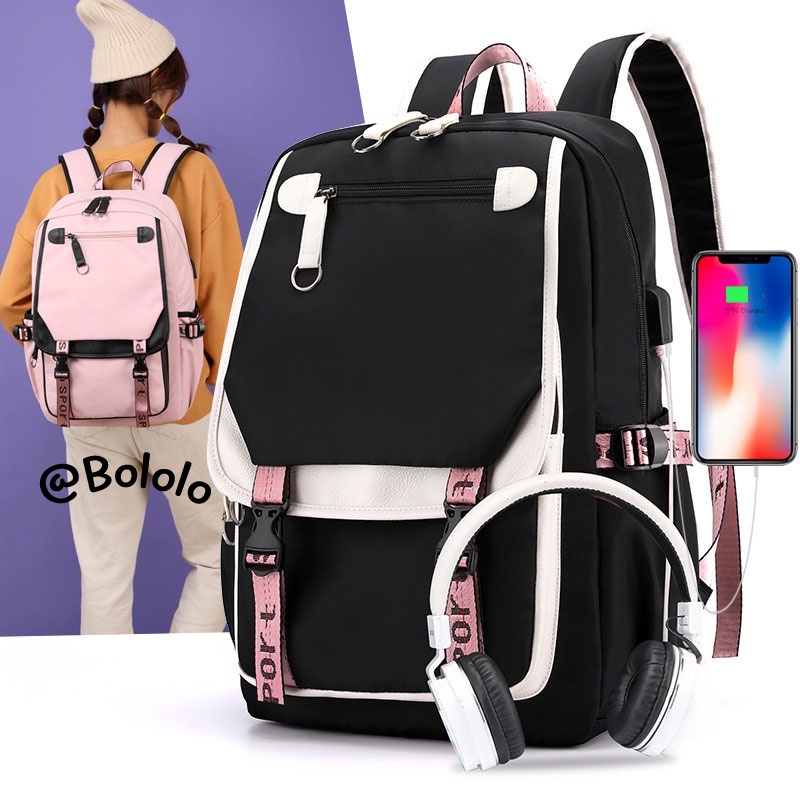 Bololo Ba Lô Học Sinh Cỡ Lớn Thiết Kế Mới Kiểu Dáng Đơn Giản Thời Trang