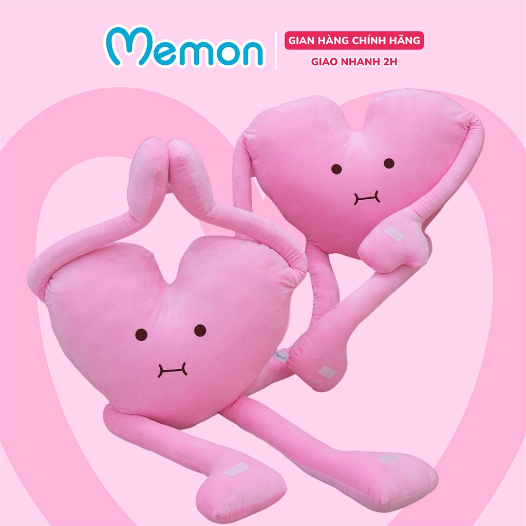 Gấu Bông Bé Trái Tim Làm Quà Tặng Valentine Cao Cấp Memon