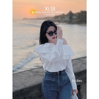  Áo Kiểu Nữ Trễ Vai Joomate Lệch Tay Bồng  247 