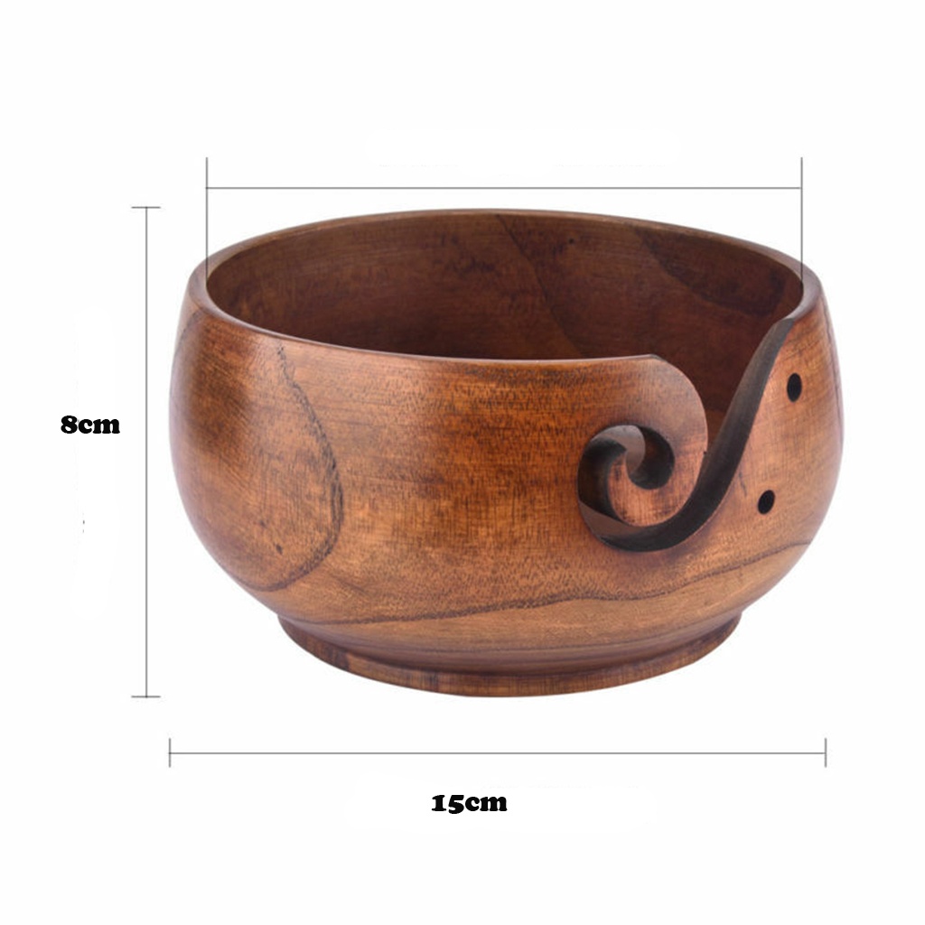 Giá Đỡ Cuộn Len Bằng Gỗ 6 "X3" Màu Nâu