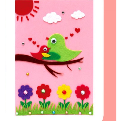 Thiệp giấy cao cấp quà tặng chúc mùng sinh nhật tình yêu thủ công cho bé tự làm TÉPPI