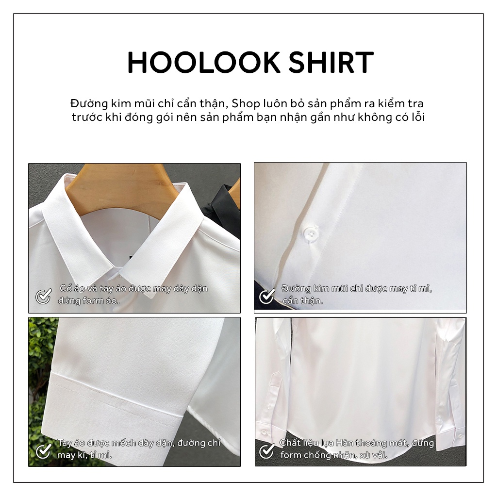 Áo sơ mi nam lụa HOOLOOK SHIRT - GS20