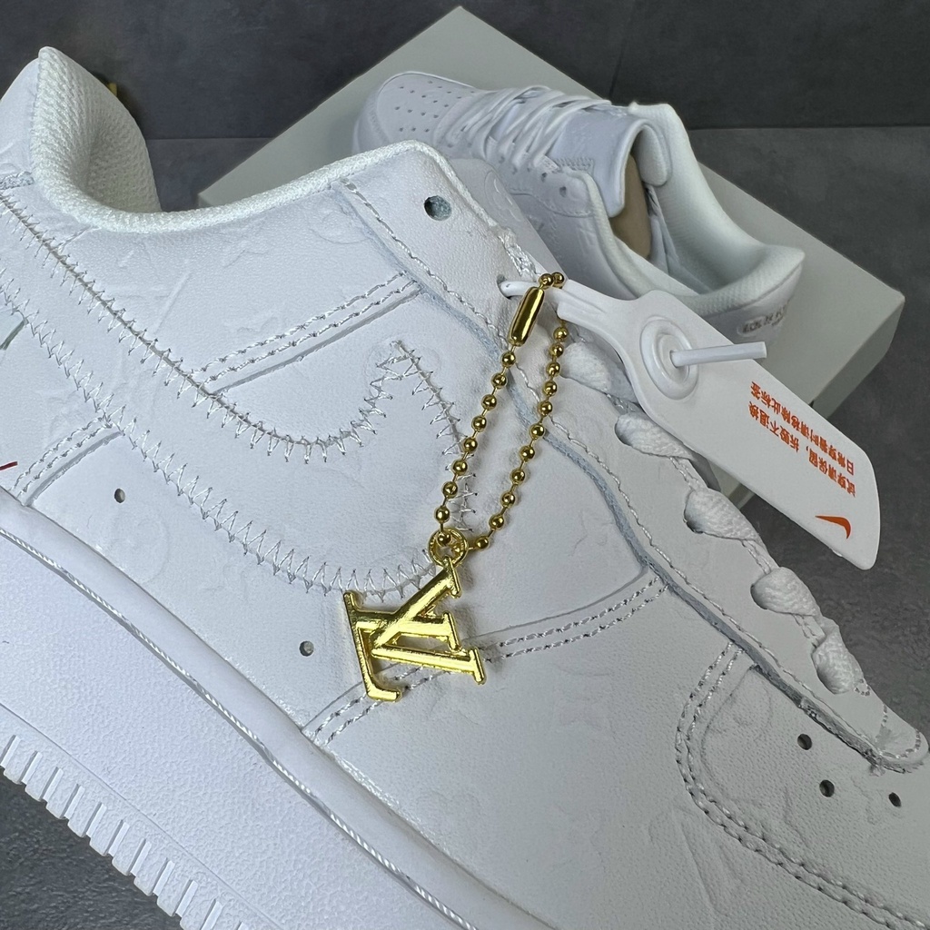 Giày Thể Thao/Giày Sneaker Full Trắng AF1 MIX LV Full Phụ Kiện Kèm Box Bảo Vệ